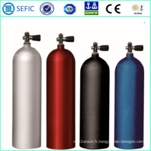 Cylindre de plongée en aluminium sans soudure haute pression (LWH184-12-20)